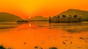 Sunset at Jal MAhal Jaipur